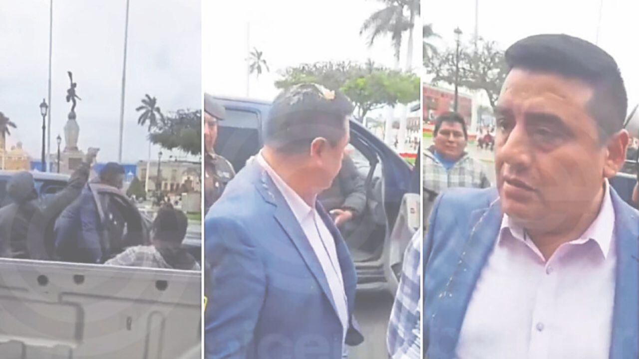 Manifestante lo agredió en exteriores del local del Gobierno Regional de La Libertad.