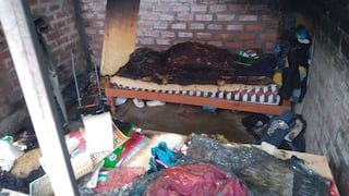 Casa y ahorros de humilde familia en Huancayo se queman por cohetón que estalló cerca a balón de gas (FOTOS)