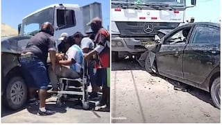 Cuatro miembros de una familia heridos, incluido niños, por choque de auto en Camaná