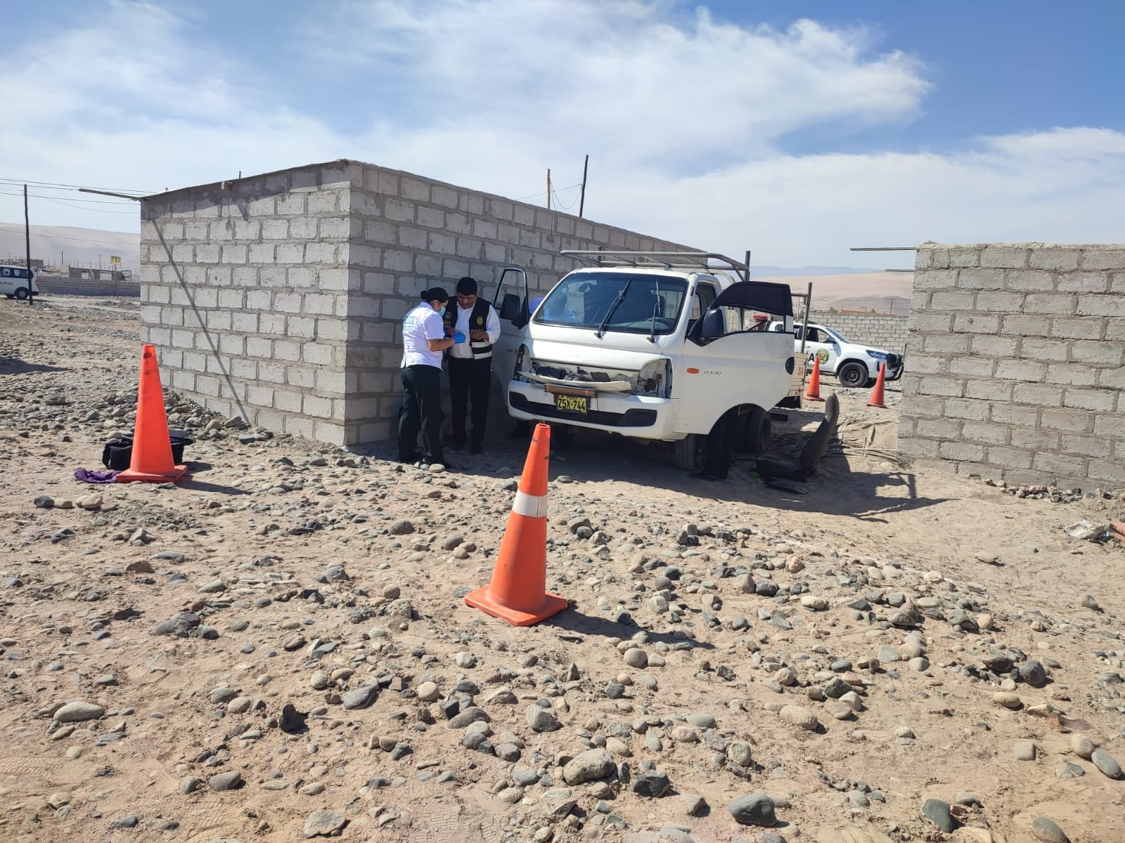 Camioneta fue encontrada abandonada después sin la mercadería. (Foto: Difusión)
