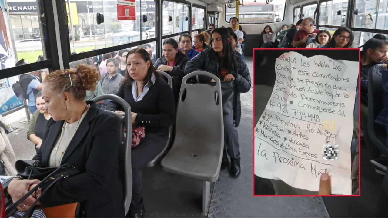 Un chofer fue interceptado con una nota extorsiva atribuida a presuntos integrantes de una banda criminal; al menos cinco empresas serían las afectadas.