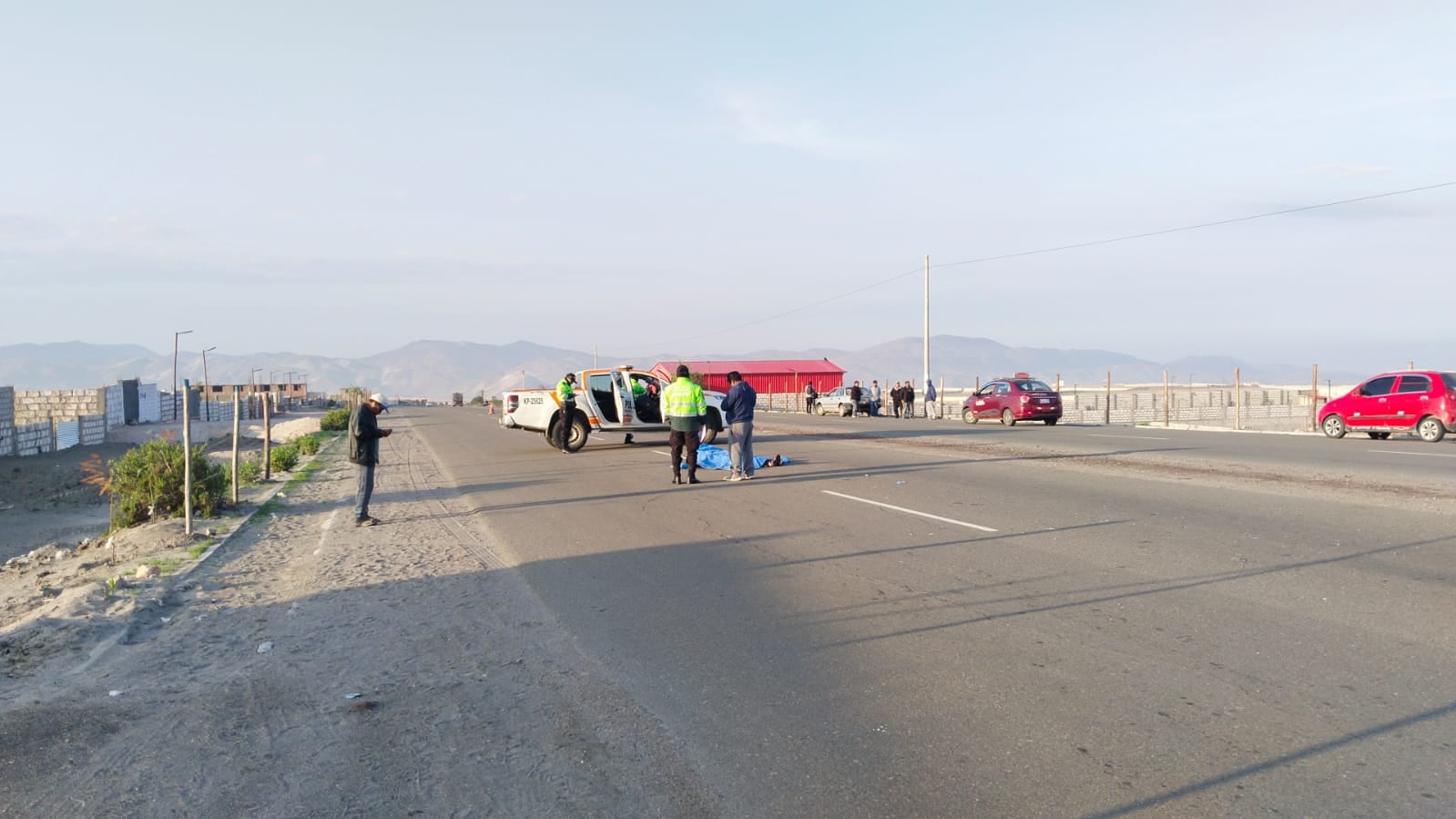 Atropellan y dejan abandonado el cuerpo de hombre en Arequipa (Foto: PNP)