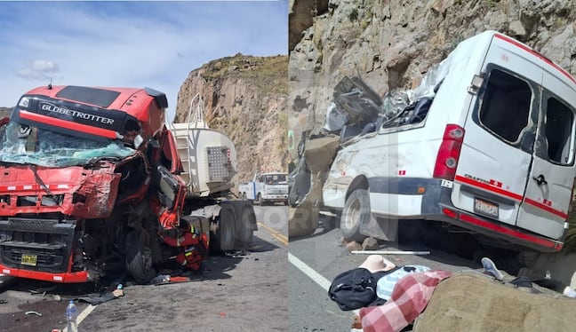 Puno: Ocho muertos y más de 10 heridos tras violento choque en la vía Juliaca-Arequipa