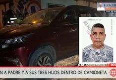 Sicarios asesinan a padre de familia y sus tres hijos dentro de una camioneta en Piura
