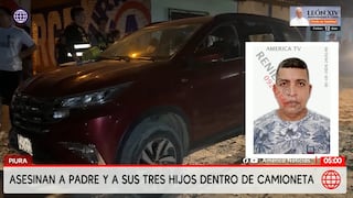 Sicarios asesinan a padre de familia y sus tres hijos dentro de una camioneta en Piura