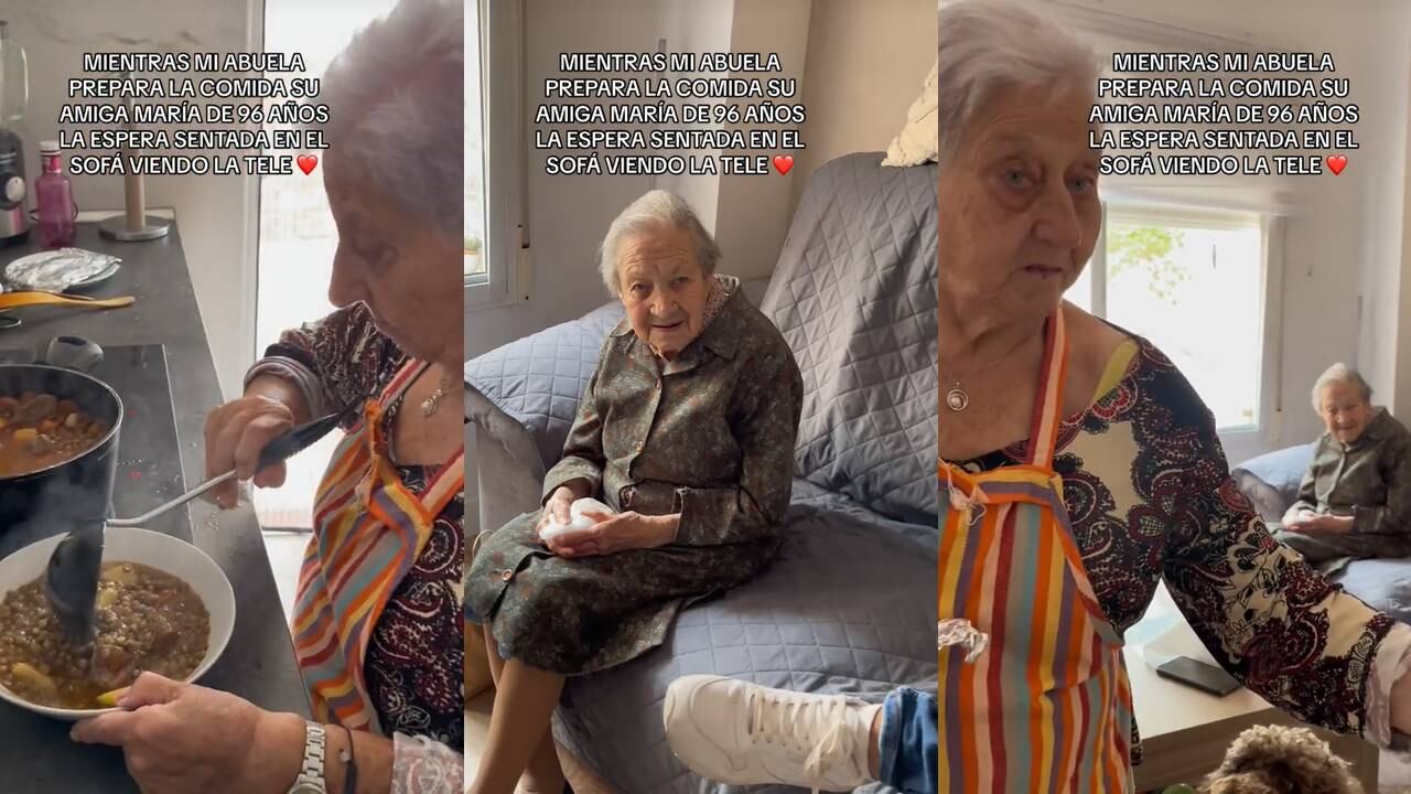 Abuela le preparó su comida favorita a su amiga de 96 años. (Foto: composición EC)