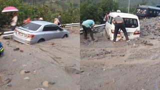 Huaico afecta vía de la Carretera Central en Huarochirí (VIDEO Y FOTOS)