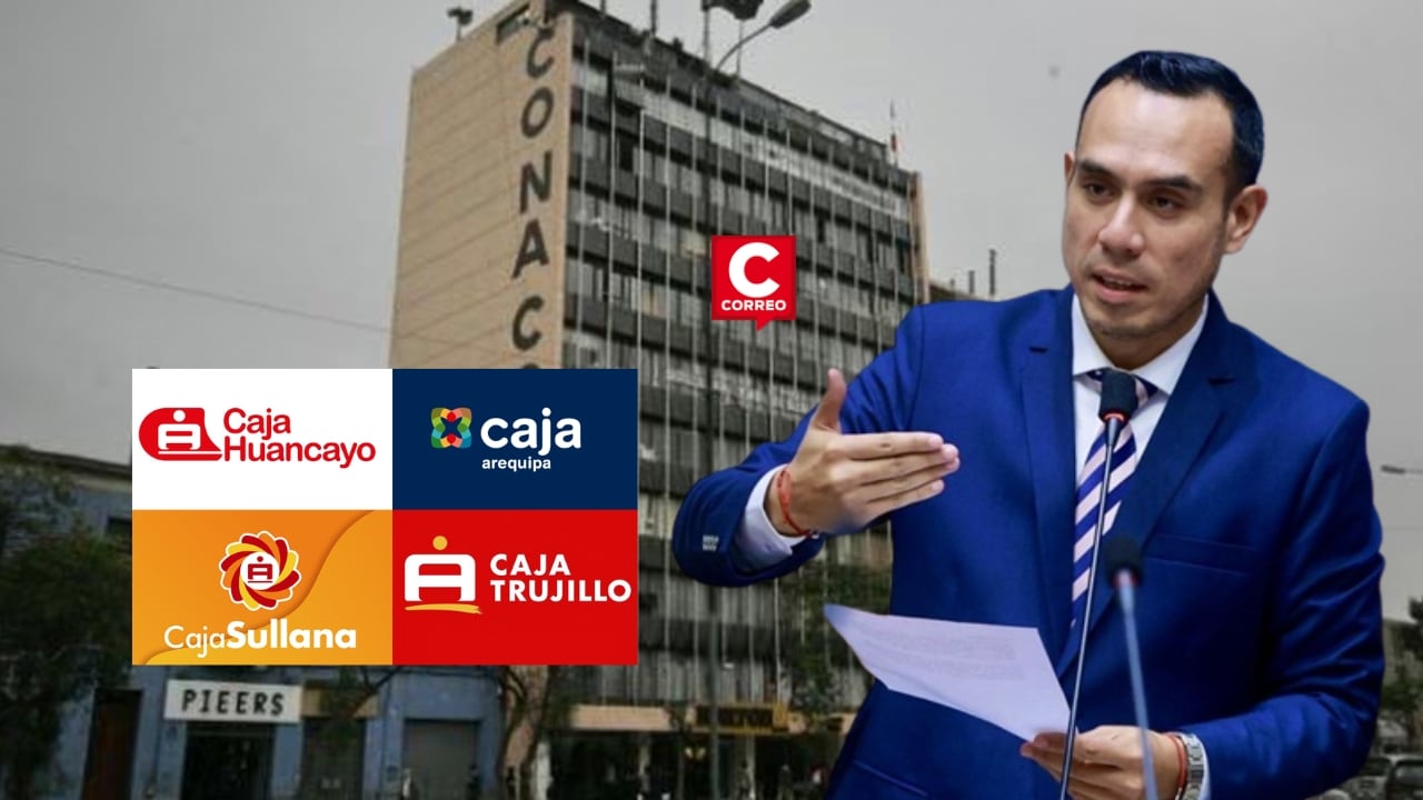 José Jerí firmó ley que permitió a CONACO ingresar a los directorios de las cajas municipales. Composición: Diario Correo.