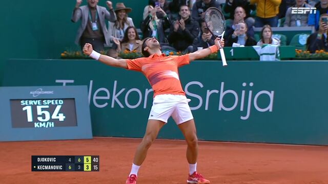 Djokovic gritó con euforia tras remontar y pasar a semifinales del ATP de Belgrado (VIDEO)