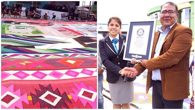 Cusco bate nuevo Récord Guinnes con el telar más grande del mundo (VIDEO)