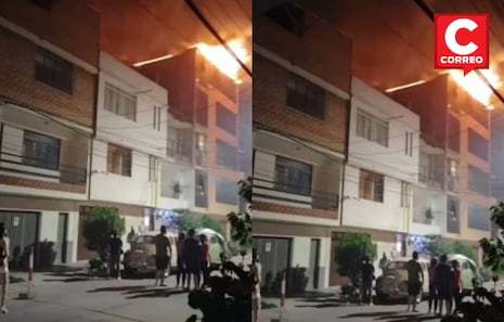 Bomberos controlan incendio en vivienda de la urbanización La Quinta, en Huánuco