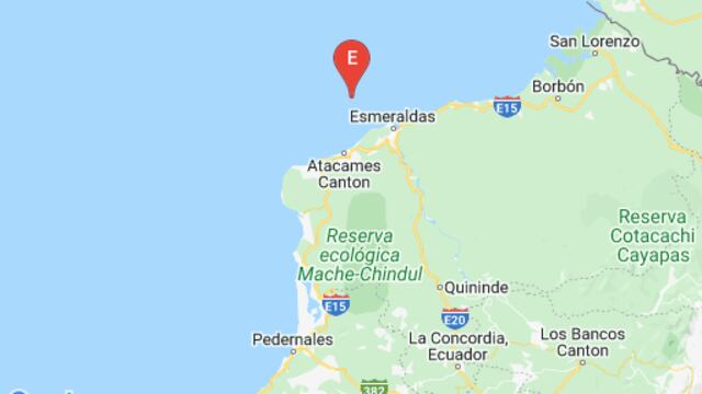 Ecuador: sismo de magnitud 6,2 se sintió en la zona de Esmeraldas sin generar alerta de tsunami