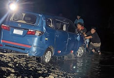 Cinco pasajeros de vehículo se salvan de morir en Piura