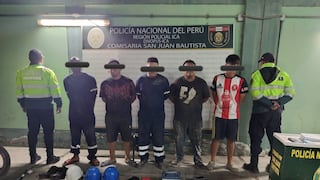 Ica: Policía captura a siete presuntos integrantes de banda que habría llegado de Lima para robar cables