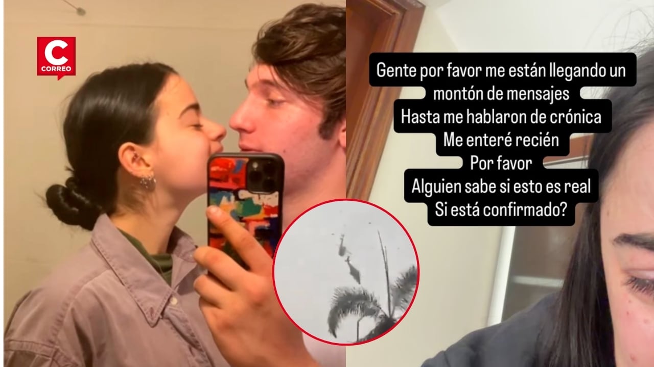 Así fue la reacción de la exnovia de Gaspi al enterarse de la muerte del youtuber tras un accidente aéreo en Brasil. Composición: Diario Correo.