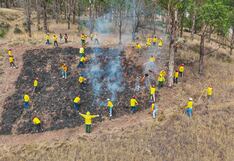 Conforman brigadas comunales para combatir fuertes incendios forestales en Cusco (FOTOS)
