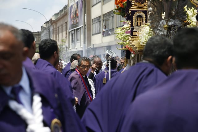 Señor de los Milagros: Cuarto recorrido procesional en el Cercado de Lima (Fotos: César Campos/GEC)