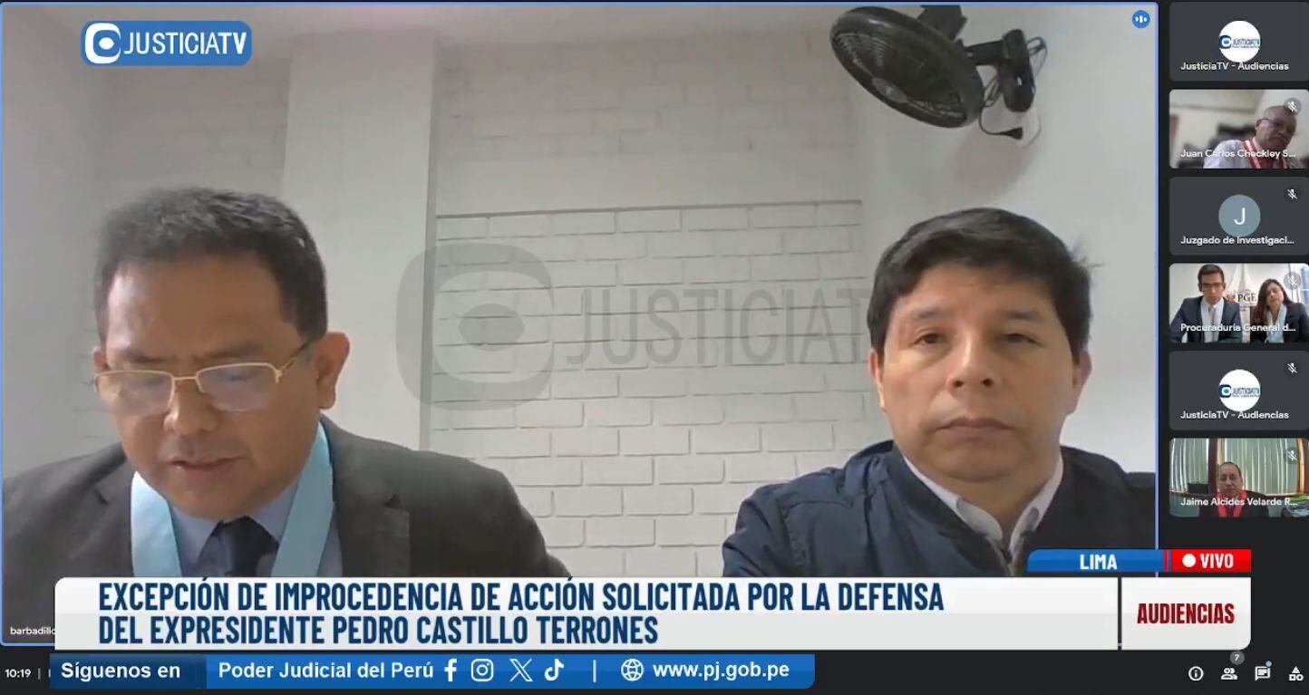 El expresidente Pedro Castillo se encuentra preso en el penal de Barbadillo. Justicia TV)