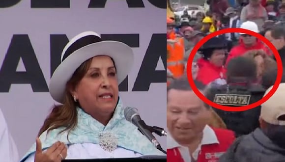 Mujer logró burlar la seguridad de la presidenta Dina Boluarte.