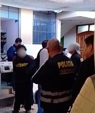 Detienen a primos con material pornográfico en Alto Selva Alegre, en Arequipa. Foto: PNP.