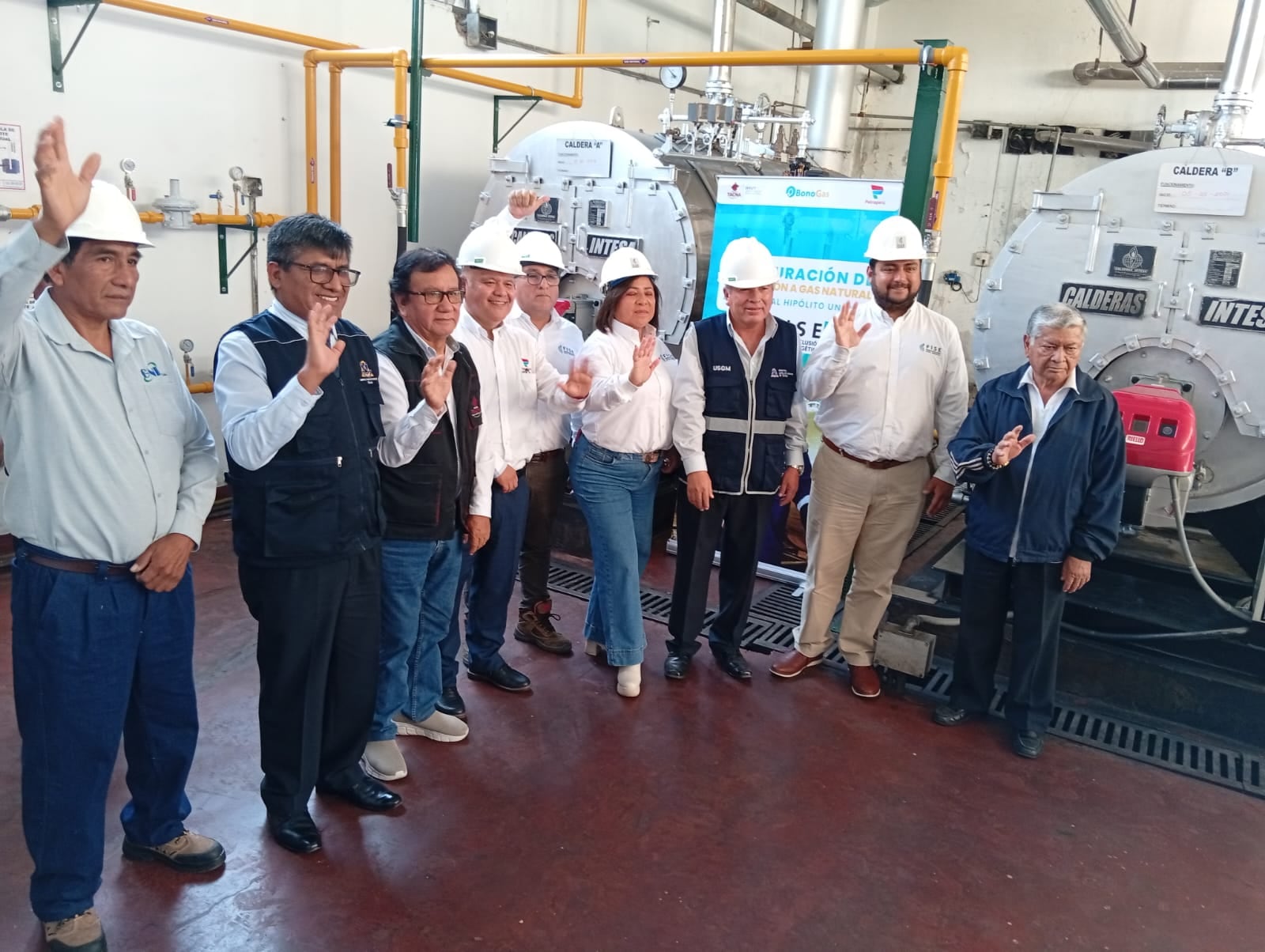 Se inauguró la conexión de gas natural del hospital Hipólito Unanue de Tacna. (Foto: Adrian Apaza)