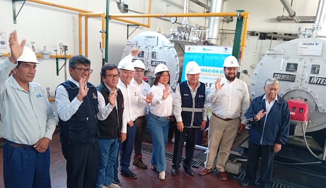 Se inauguró la conexión de gas natural del hospital Hipólito Unanue de Tacna. (Foto: Adrian Apaza)