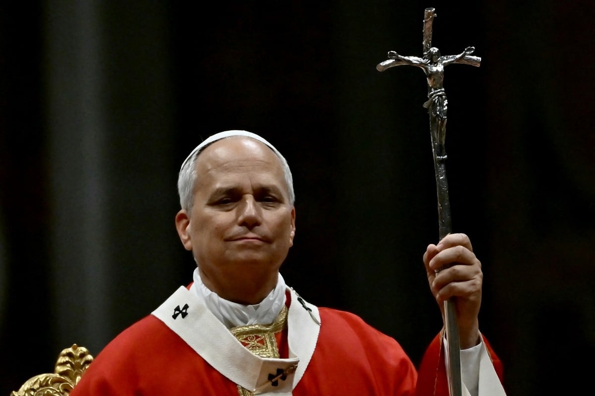 El papa León XIV asiste a la santa misa de inauguración del año académico de las universidades pontificias en la Basílica de San Pedro, en el Vaticano, el 8 de octubre de 2026. (Foto: Filippo MONTEFORTE / AFP)