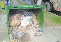 Trujillo: Plantean multar a vecinos que dañan contenedores