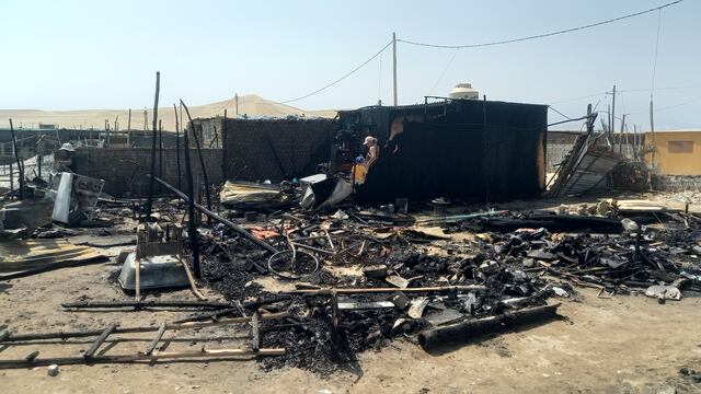 Ica: tres familias lo perdieron todo tras arrasador incendio en La Tierra Prometida