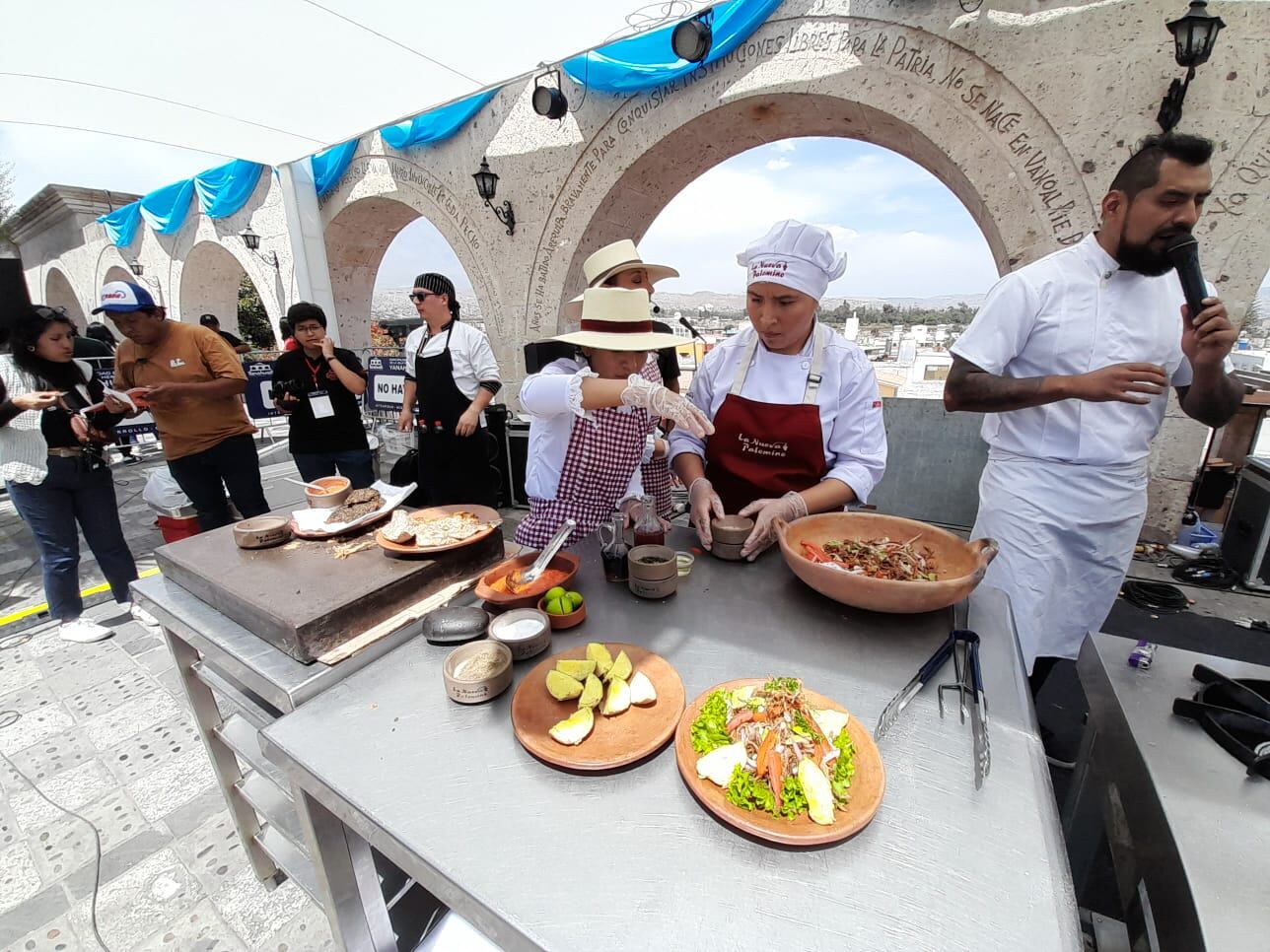 Preparación de plato se presentó al público. (Foto: GEC)
