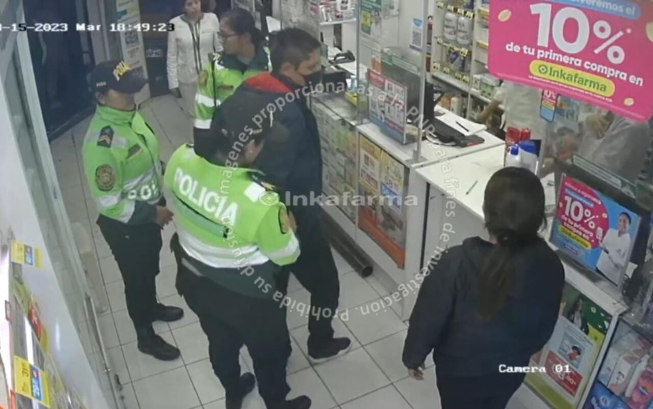 Policía llegó a tiempo para detener a varón (Foto: Difusión)