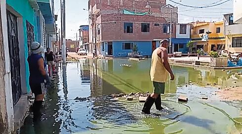 Así quedan diversas urbanizaciones de Chiclayo tras las lluvias.