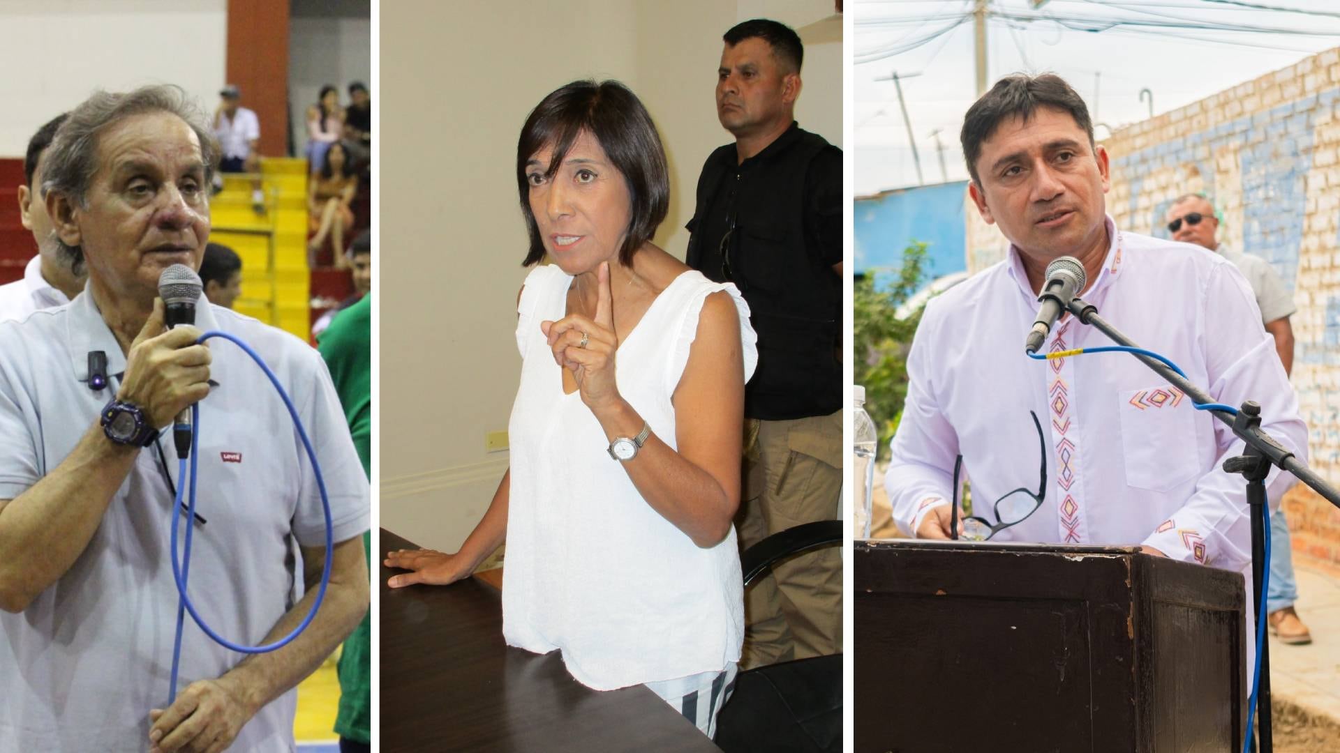 Percy Ramos, Janet Cubas y Polanski Carmona son alcaldes.