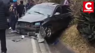 Conductor sin licencia provoca choque en Jauja y deja tres heridos