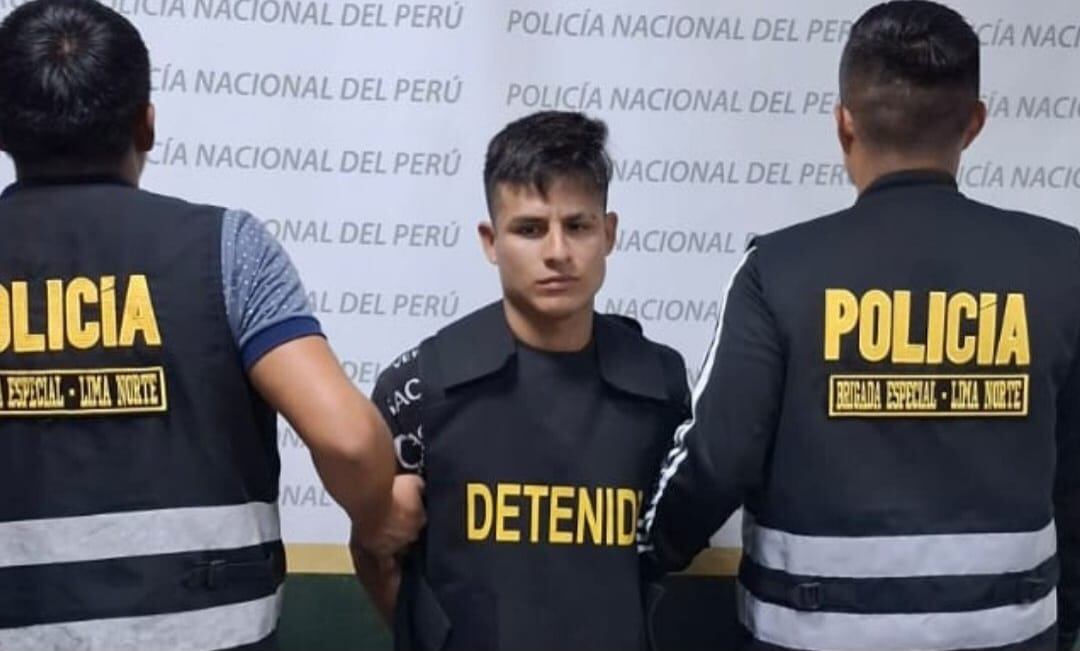 Gustavo Machado, alias 'Machado', señalado como cabecilla de la banda criminal 'La Nueva Generación', fue capturado por la Policía. Foto: Mininter