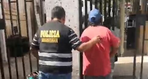 Detenido fue puesto a disposición del fiscal. (Foto: Difusión)