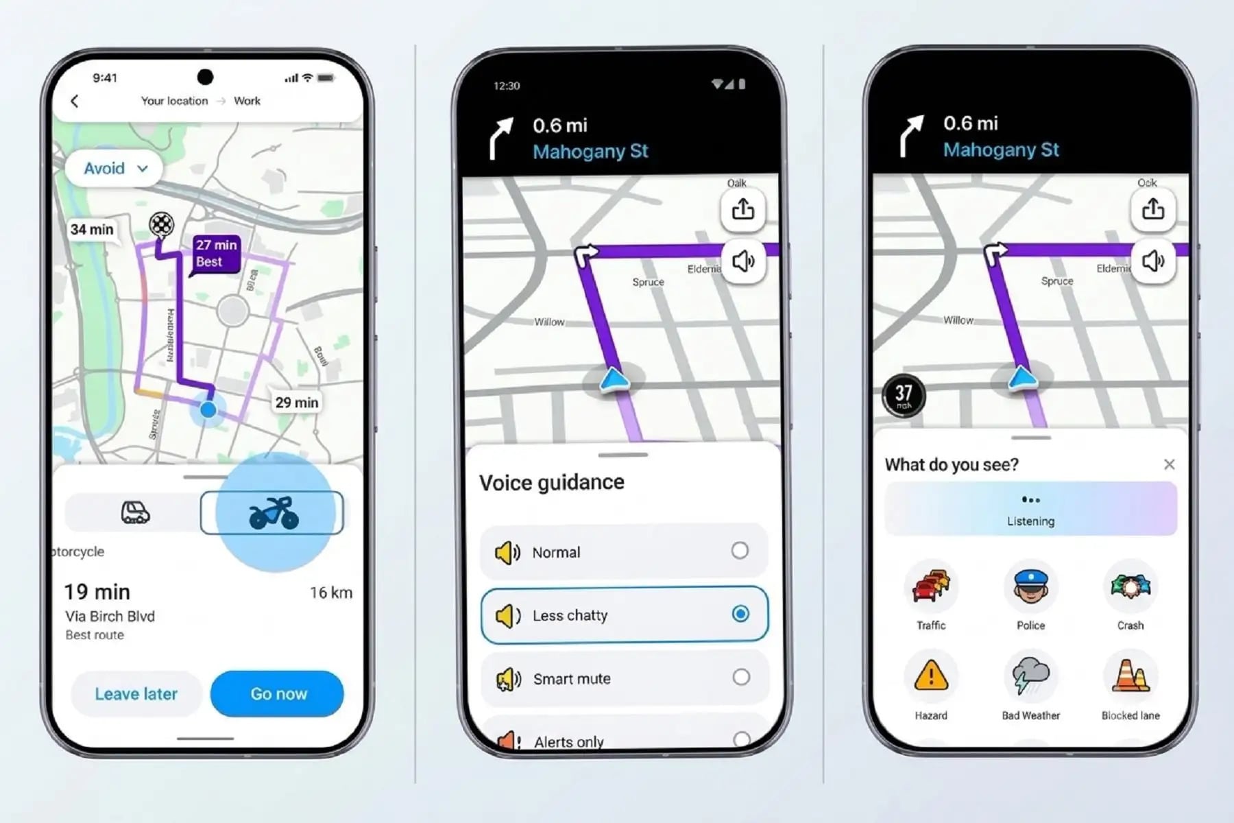 La aplicación de navegación incorpora nuevas funciones basadas en inteligencia artificial para personalizar las rutas, mejorar los reportes de tráfico y facilitar la conducción. Entre las novedades destaca el modo motocicleta, disponible para usuarios en Perú. (Foto: Andina)