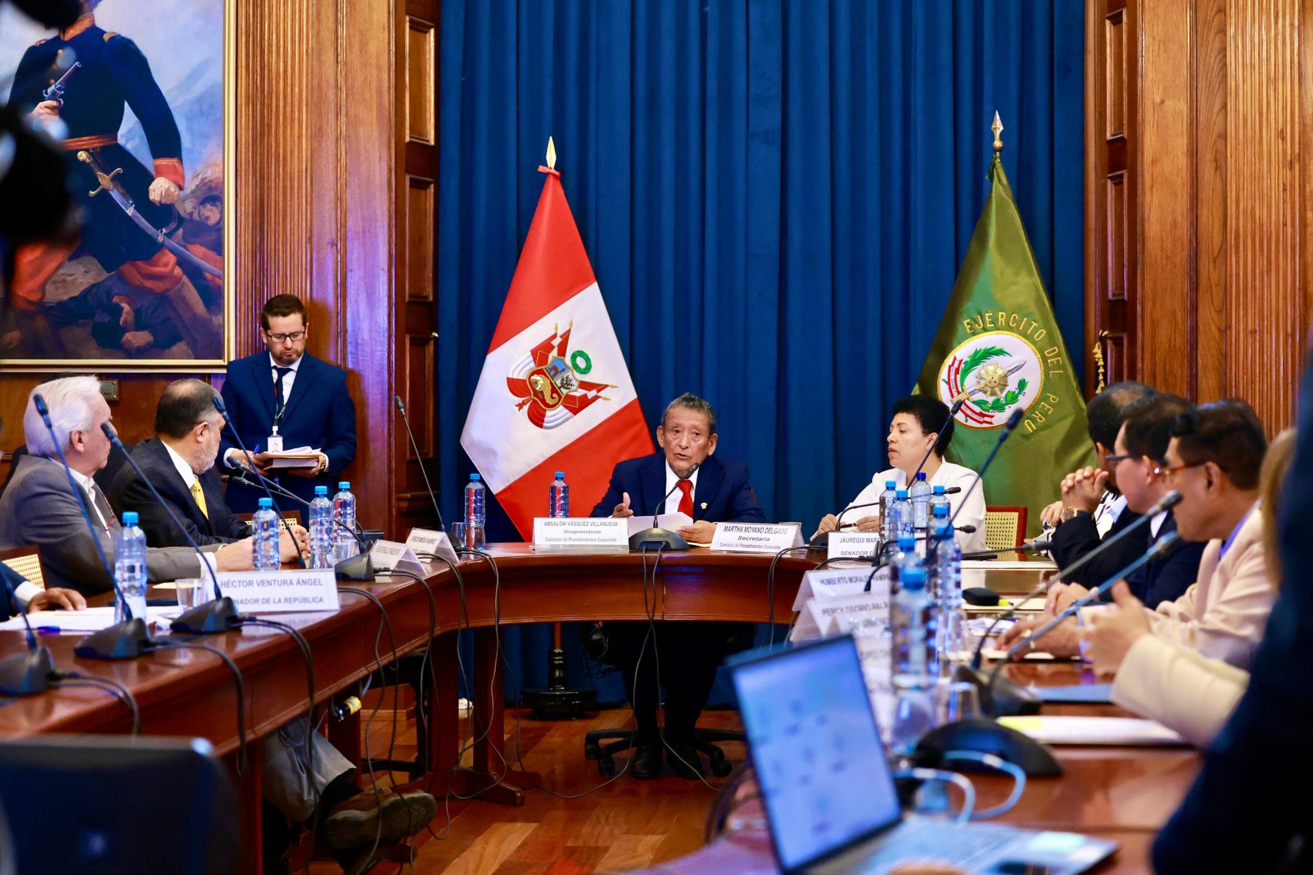 La Comisión de Procedimientos Especiales aprobó el informe final del proceso para elegir a tres directores del Banco Central de Reserva del Perú y lo remitirá al Pleno del Senado. (Foto: Congreso)
