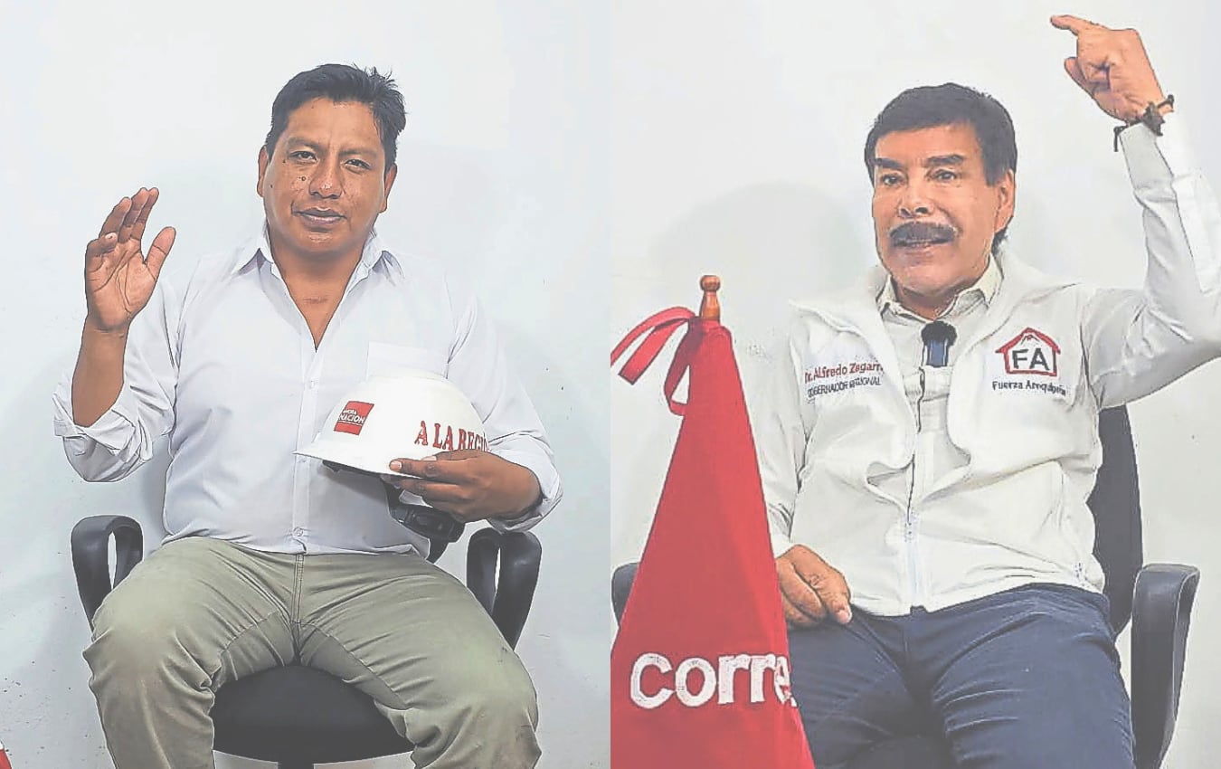 Alfredo Zegarra y Jenry Huisa quieren gobernar Arequipa. Foto: Composición GEC.