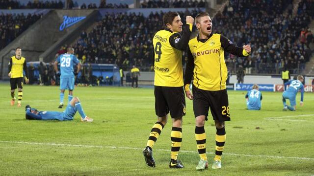 Champions League: Borussia Dortmund venció 4-2 al Zenit