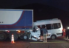 Choque entre minivan y camión deja cuatro muertos en la Panamericana Sur (VIDEO)