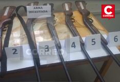 Satipo: Incautan seis armas de fuego por no contar con documentación
