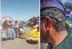 Cuatro fiscalizadores de Cerro Colorado fueron atacados con piedras en yunzada en Arequipa (VIDEO)