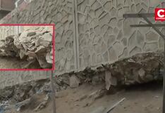 Vecinos de San Juan de Miraflores temen colapso de muro en mal estado: tres familias en riesgo