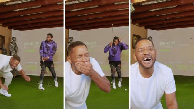 Will Smith juega broma a seguidores al mostrarse sin dientes en pleno juego de golf (VIDEO)