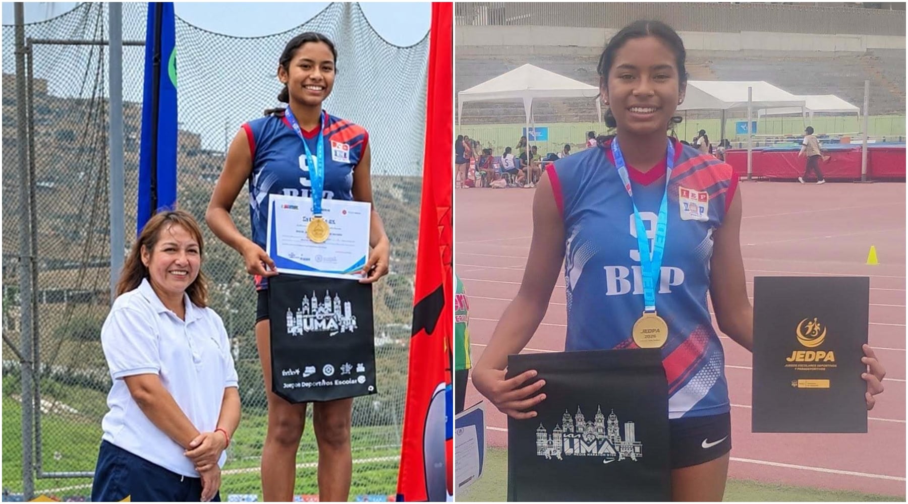 Atleta pisqueña Angeli Franco conquista el oro nacional en salto alto y clasifica al sudamericano