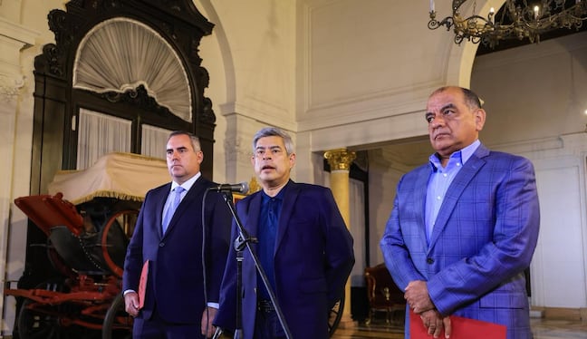 Luis Galarreta adelantó que se buscará identificar a los presuntos cabecillas de los hechos violentos ocurridos en la región y que se informará sobre las medidas tras recibir los reportes de las autoridades. Foto: Presidencia