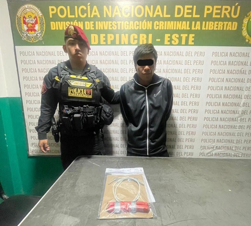 La Policía desplegó el operativo “No más Extorsiones” y capturó al sospechoso en el distrito de El Porvenir.