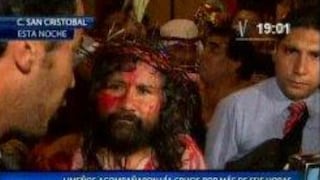 Suspenden vía crucis de 'Cristo Cholo' ante riesgo por demasiada expectativa