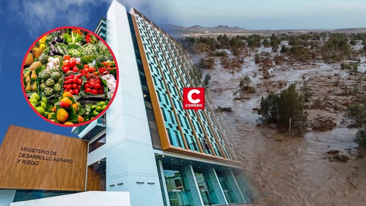 Midagri desmiente rumores sobre escasez de productos en Lima tras fuertes lluvias en sur del país. Composición: Diario Correo.